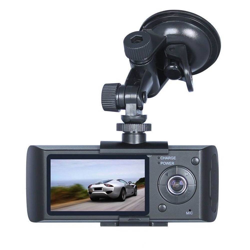2.7" Vehicle Double Camera Car DVR Camera Video Recorder Dash Cam G-Sensor GPS Dual Lens