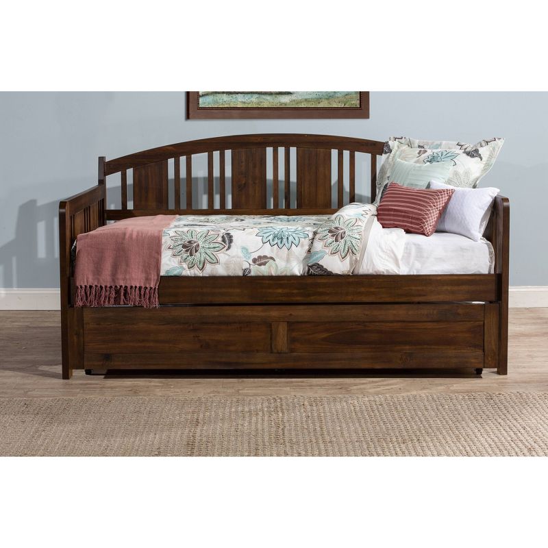 Dana Wood Daybed With Trundle Unit Twin Brushed Acacia - Hillsdale Furniture