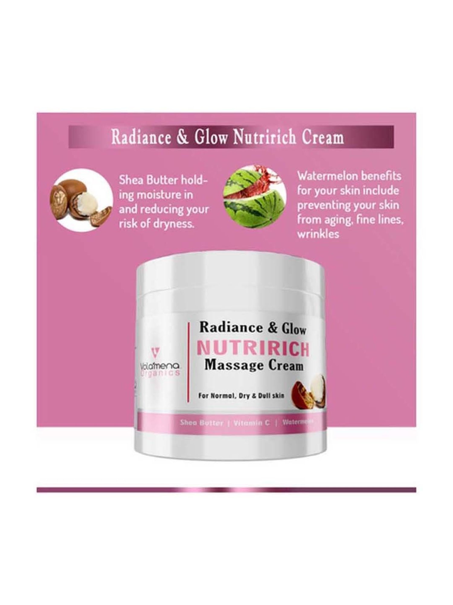 Volamena Radiance & Glow Nutri-rich Massage Cream - 100 ml