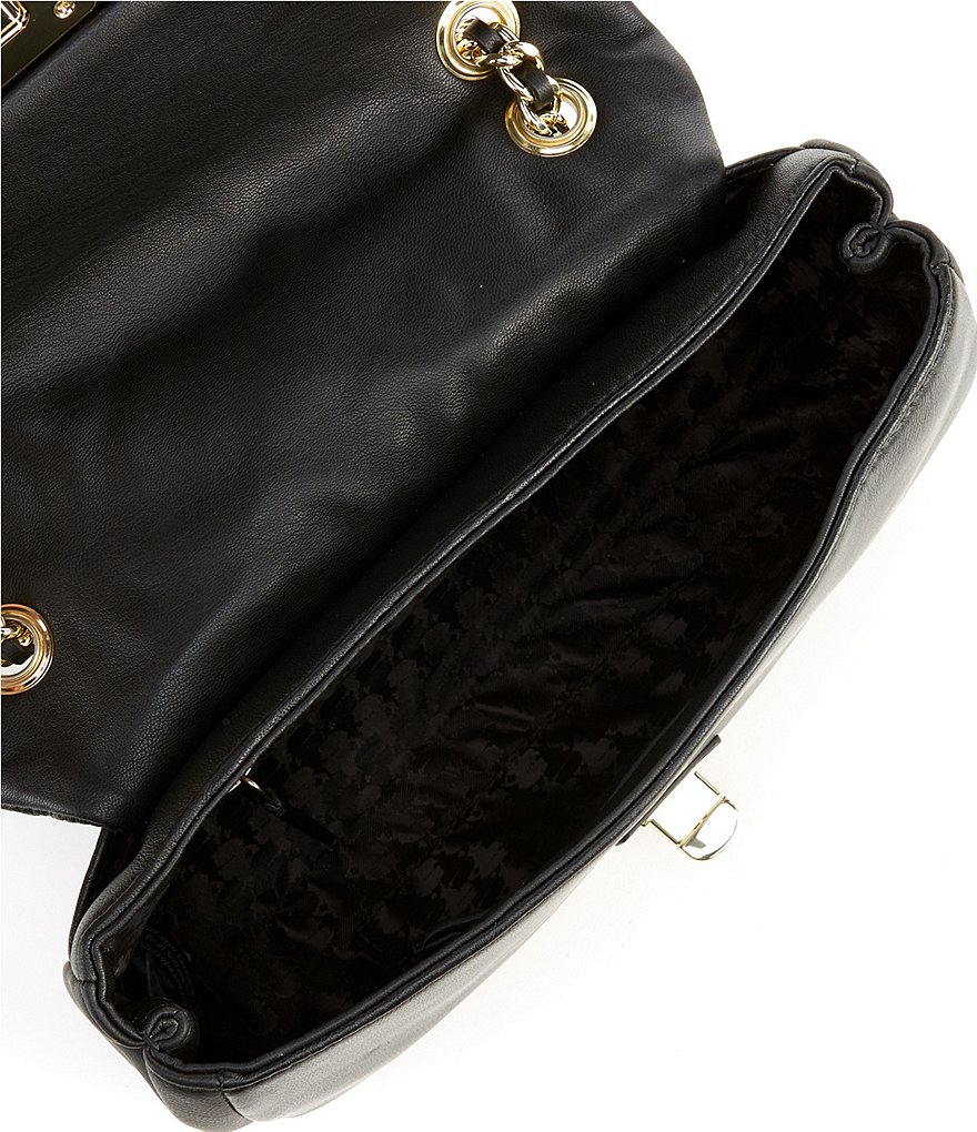 KARL LAGERFELD PARIS Agyness Quilted Leather Chain Strap Crossbody Bag