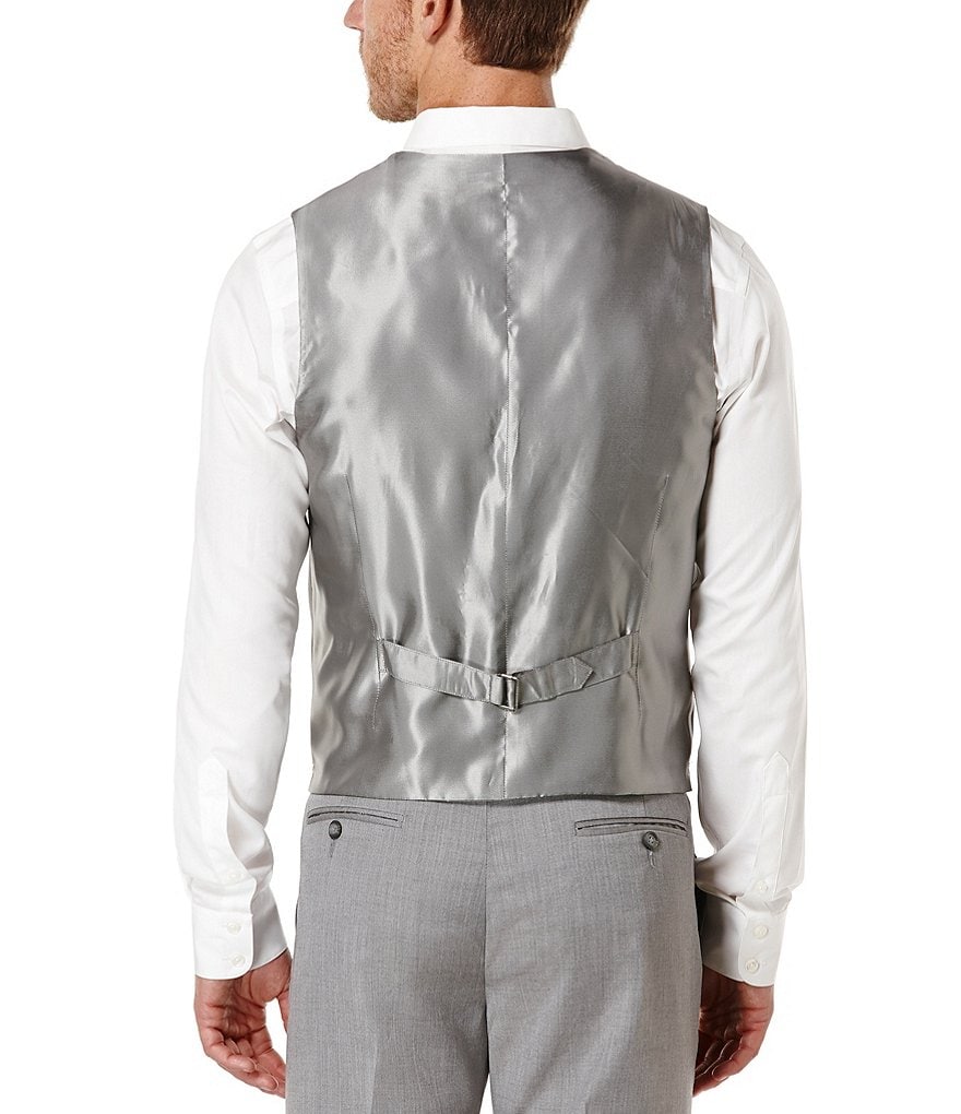 Perry Ellis Big & Tall Herringbone Suit Separates Vest