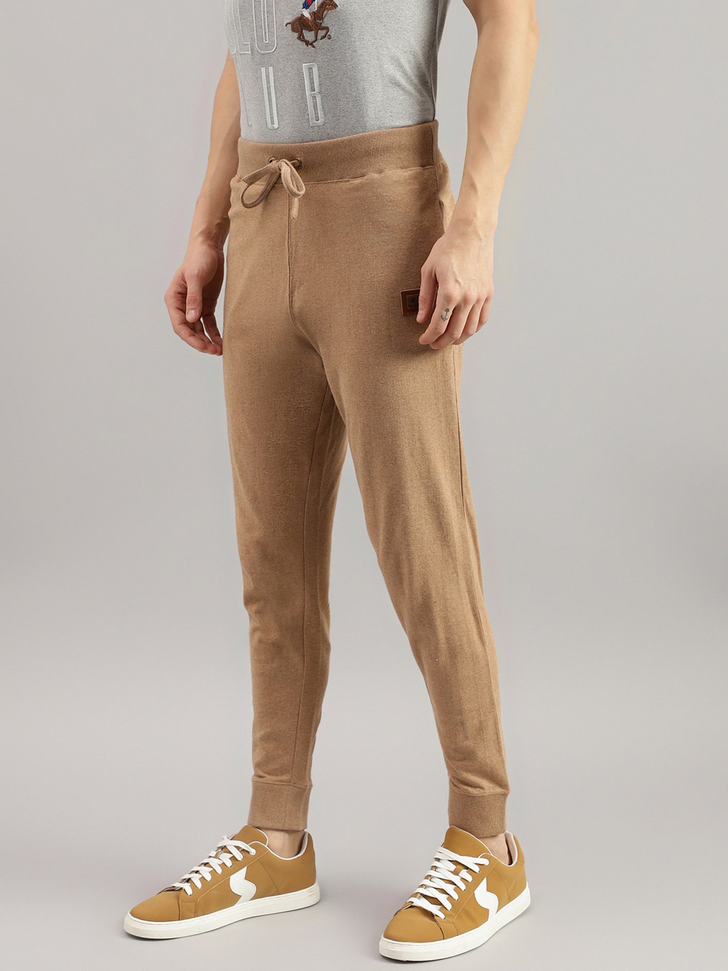Beverly Hills Polo Club Light Brown Regular Fit Joggers