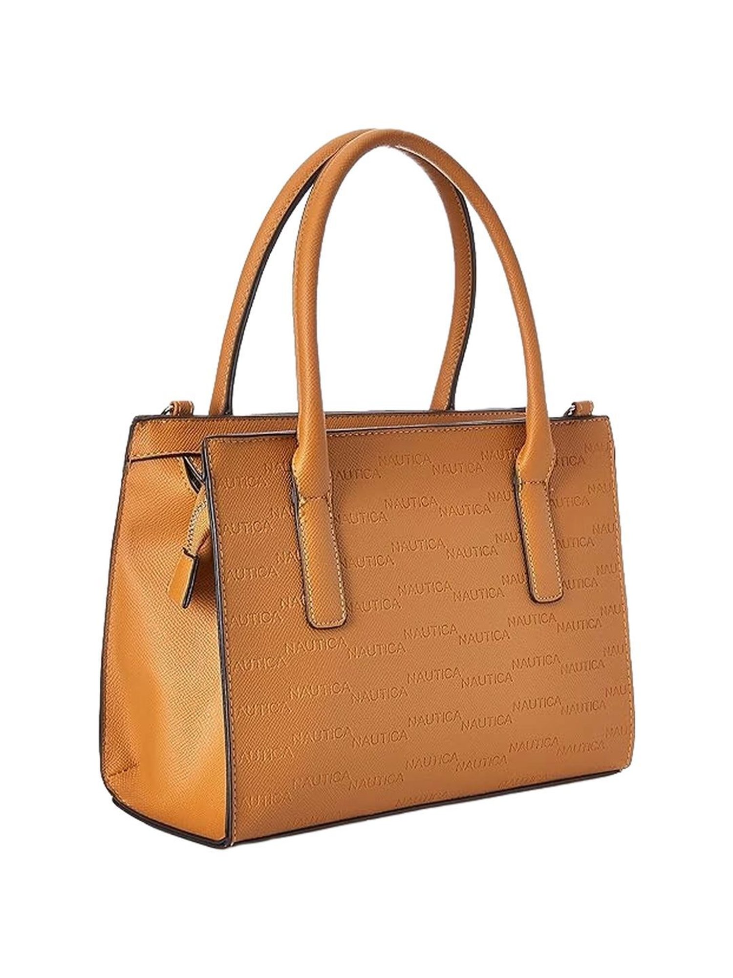 Nautica Tan Textured Medium Handbag