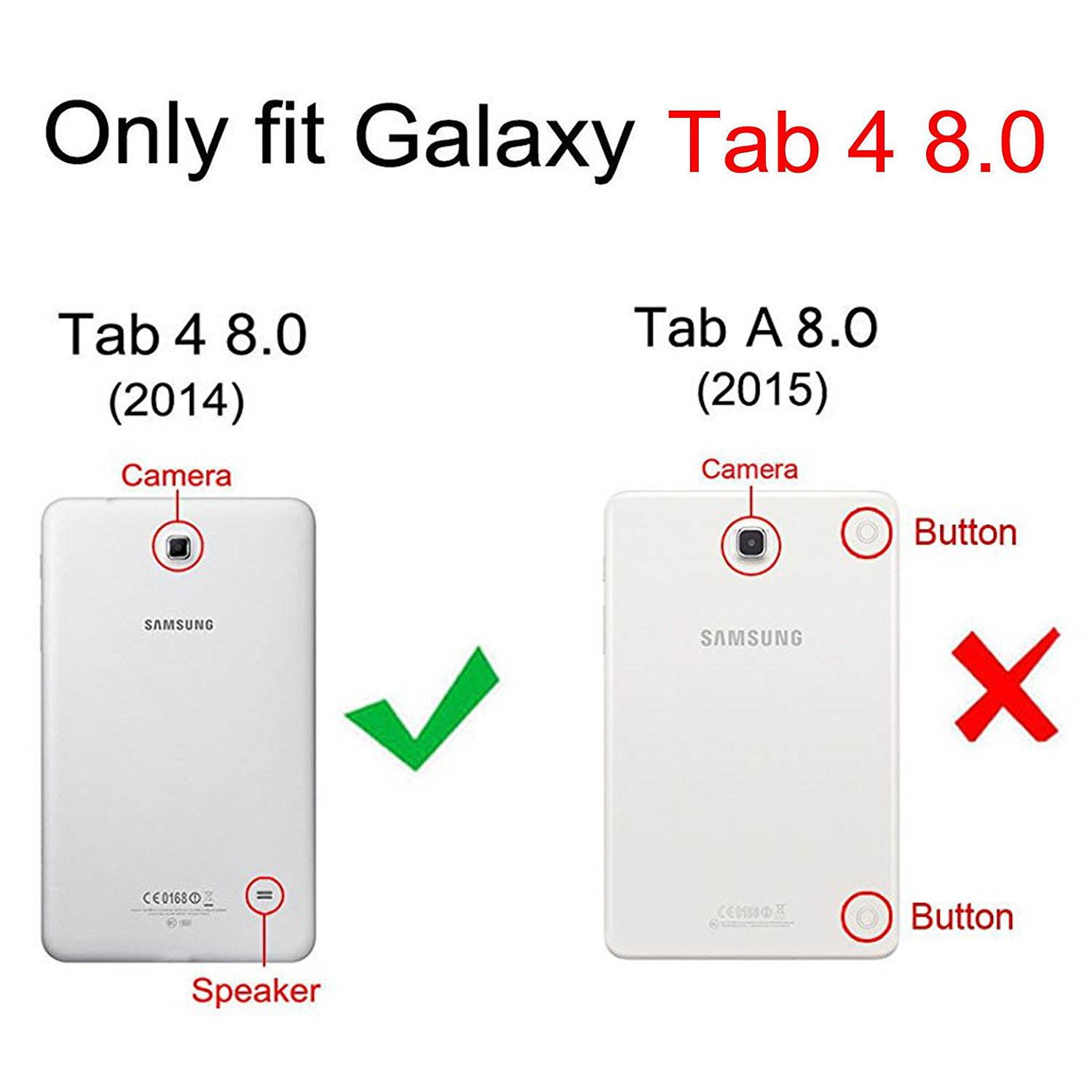 Fintie Slim Shell Case for Samsung Galaxy Tab 4 8.0 (8-Inch) Case - Ultra Lightweight Protective Stand Cover with Auto Sleep/Wake Feature, Black