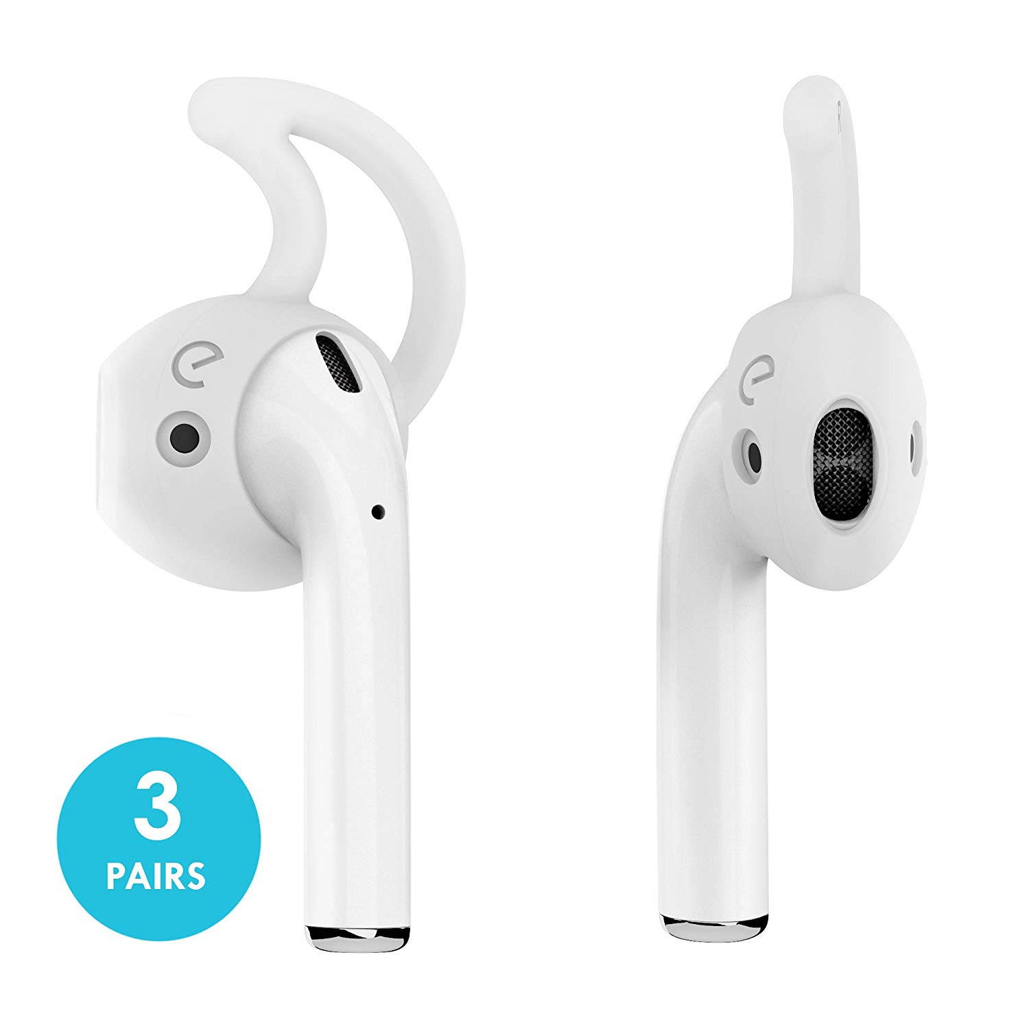 Bailink 2.0 Ear Hooks and Covers Accessories for Apple AirPods or EarPods Headphones/Earphones/ Earbuds (3 Pairs),Apple AirPods and Earpods Covers, For iPhone 6, 6S, 6 Plus, 5S, 5C, and 5 Apple Earpod