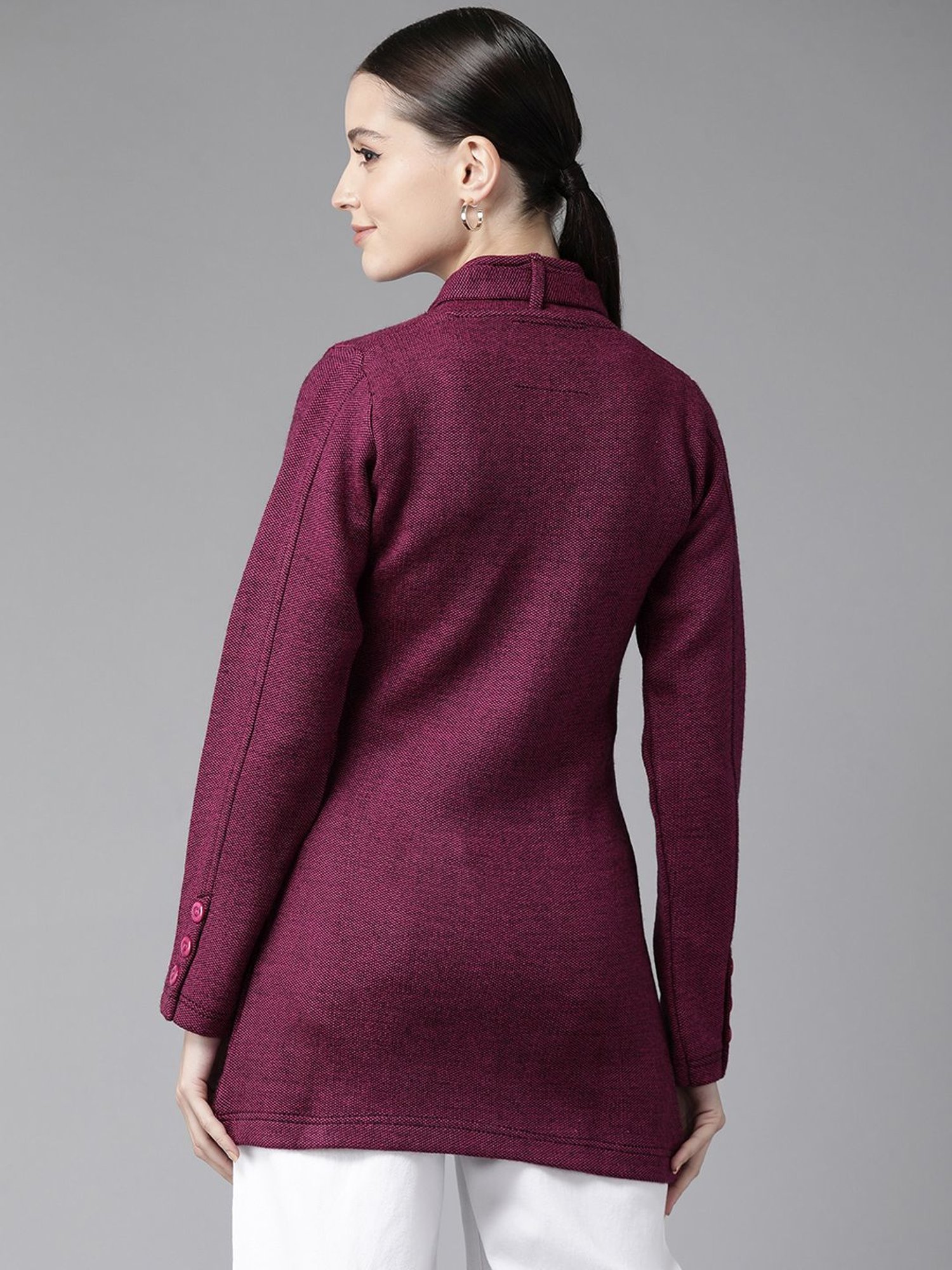 Cayman Purple Plain Jacket