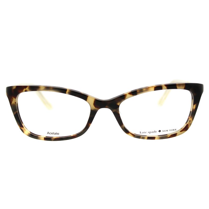 Kate Spade  RRV Womens Rectangle Eyeglasses Tortoise Crystal 50mm