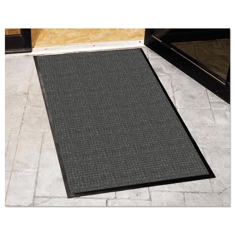 4'x6' Rectangle Solid Floor Mat Black - Guardian