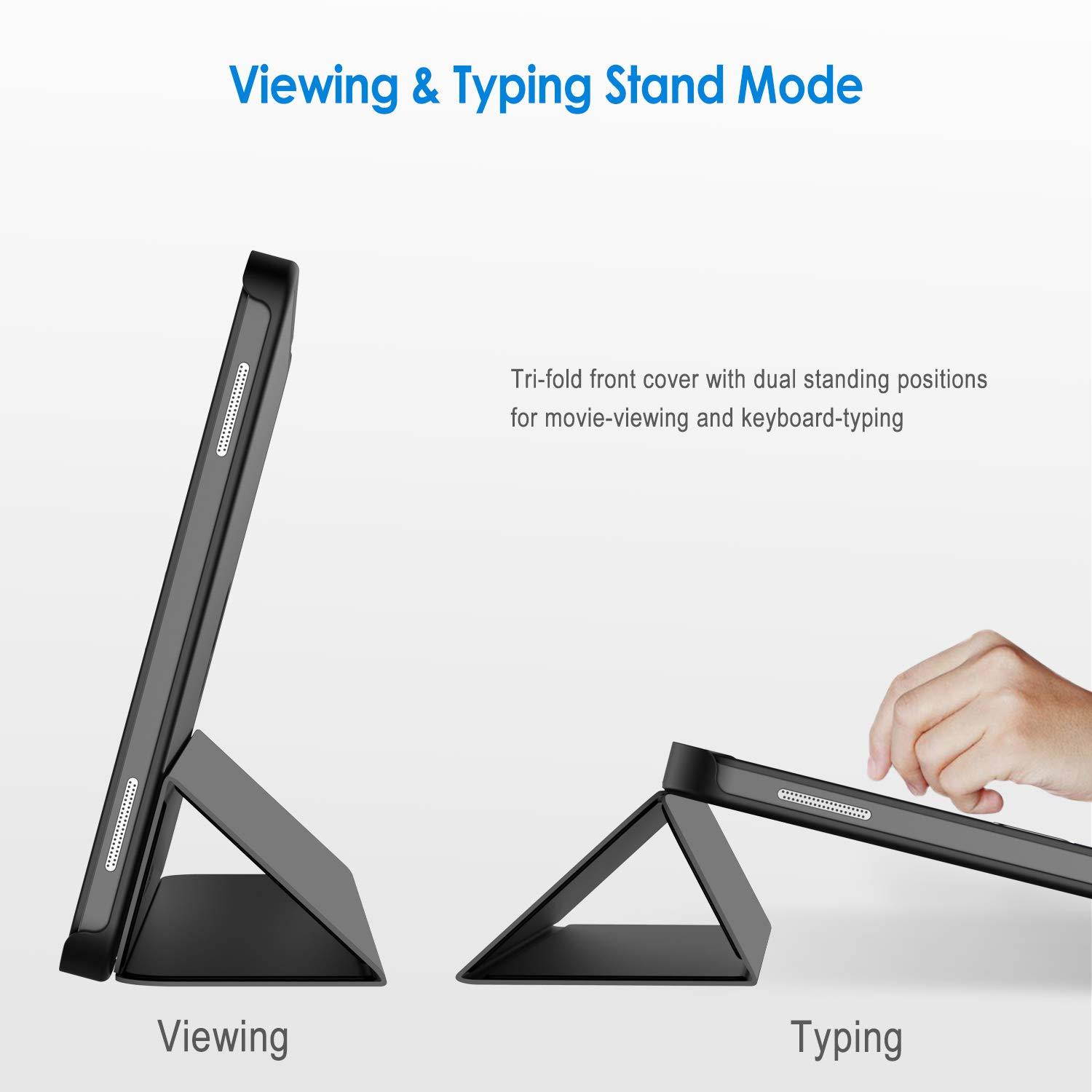 JETech Case for Samsung Galaxy Tab A 10.1" (SM-T580 / T585), Smart Cover with Auto Sleep/Wake (Black)