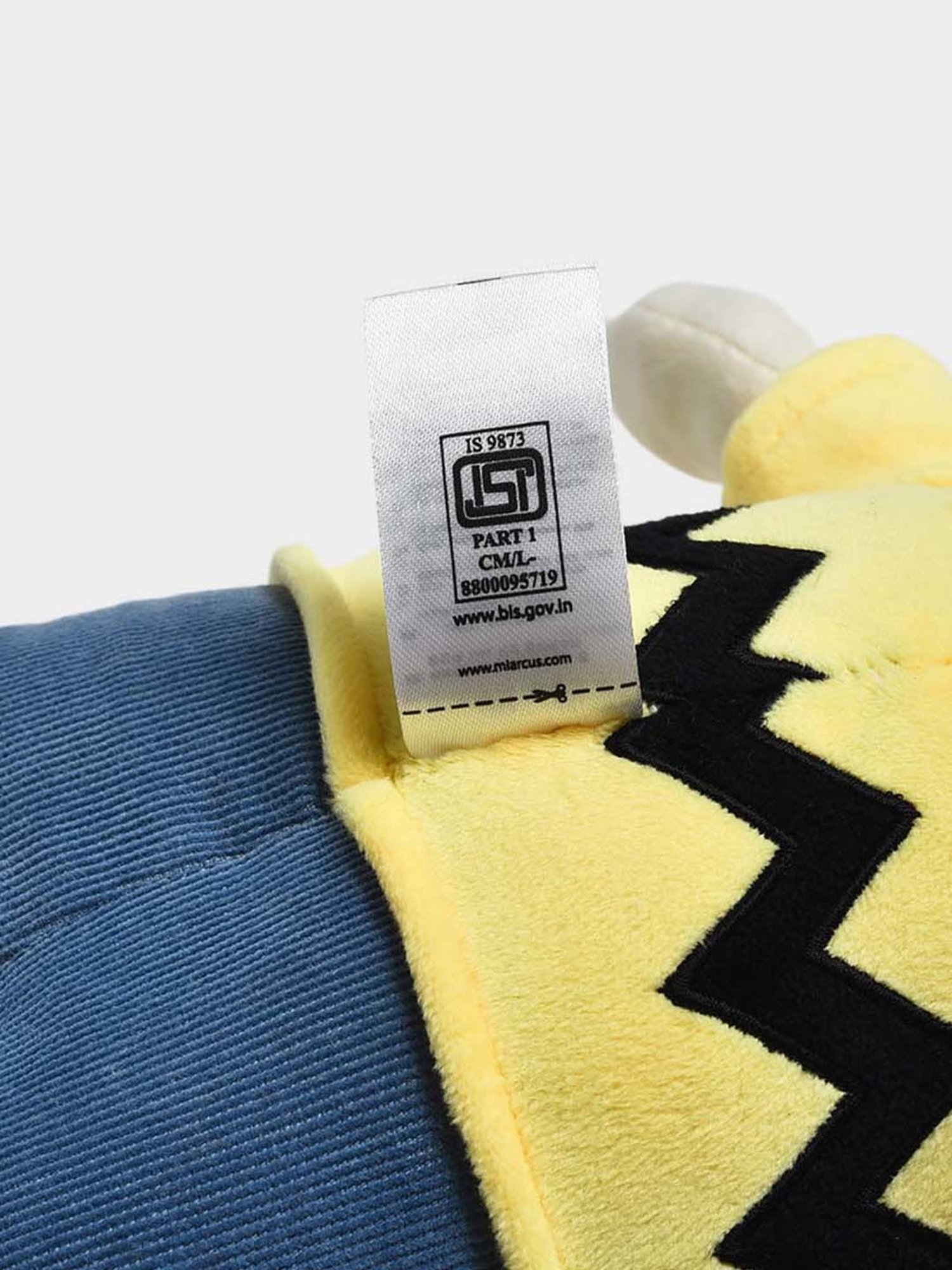 MiArcus Kids Yellow Peanuts Charlie Soft Toy