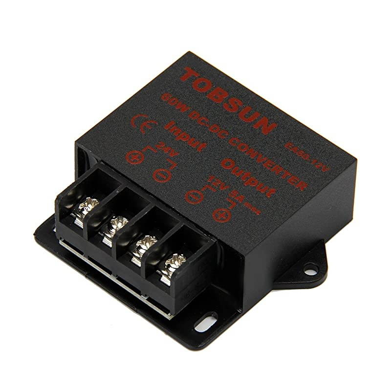 DC 24V to 12V 5A 60W Converter Step Down Regulator for Car Low Voltage Transformer