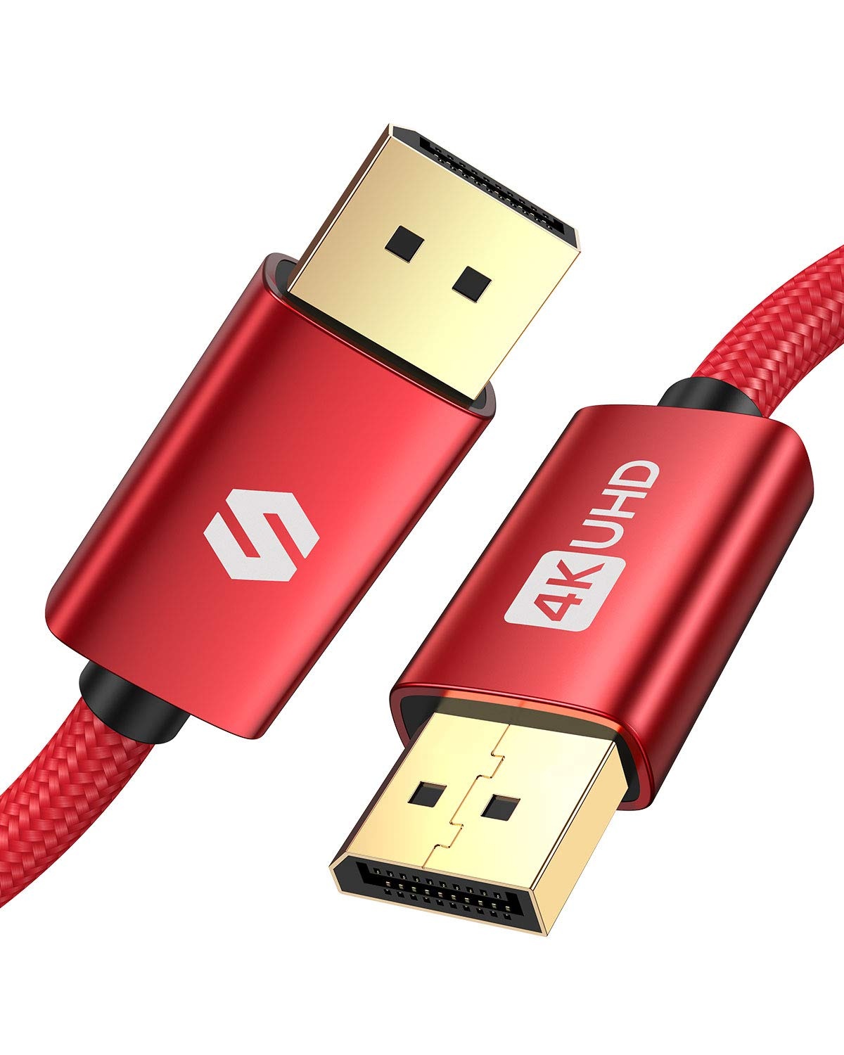 DisplayPort to DisplayPort Cable 10ft/3M Silkland DP to DP Cable [4K@60Hz 2K@165Hz 2K@144Hz] Ultra High Speed Display Port 1.2 Cord Compatible for Gaming Monitor TV PC Laptop and More