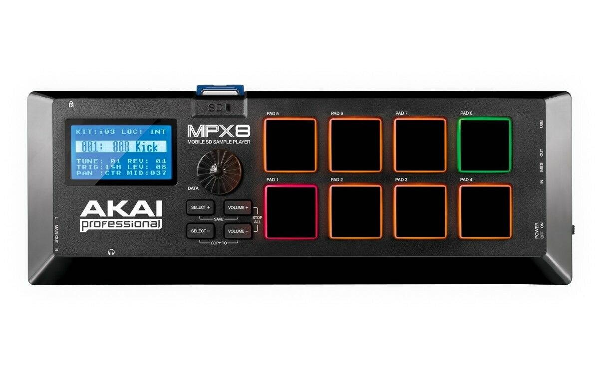 Akai Professional MPX8 MPX 8 SD CARD SAMPLE PLAYER CONTROLLER USB DJ //ARMENS//