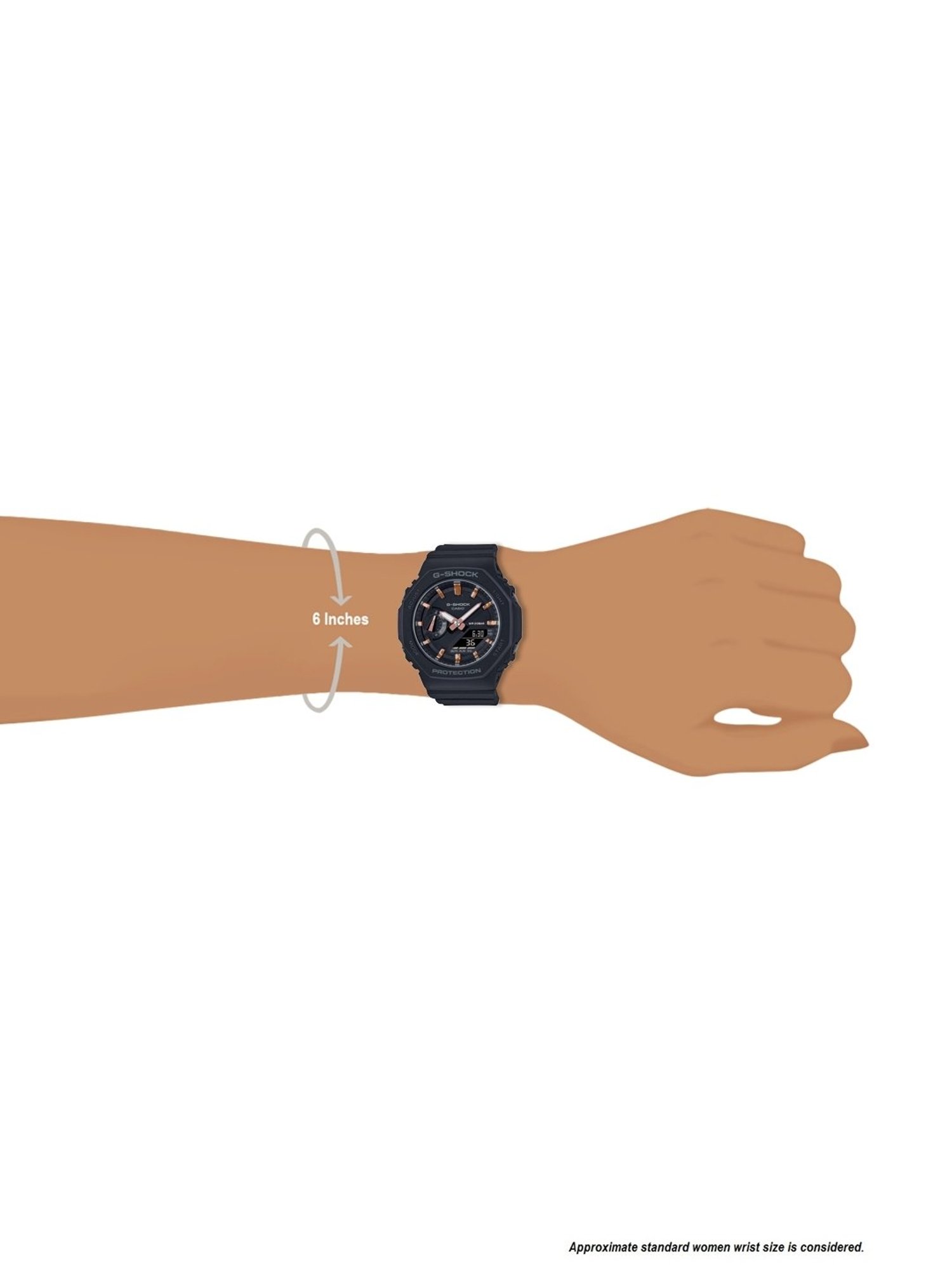 Casio G-Shock GMA-S2100-1ADR Black Analog-Digital Dial Black Resin Strap Women's Watch G1107