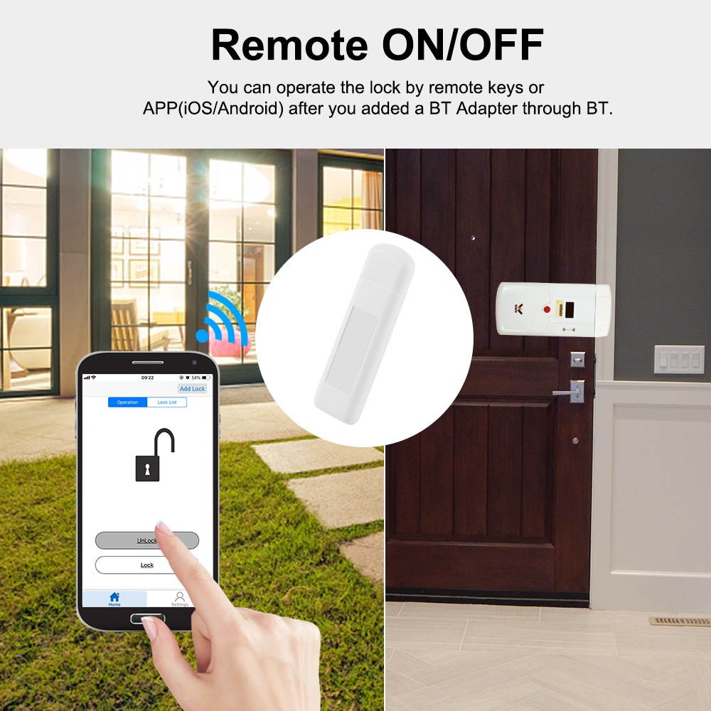 Wafu Smart Lock Wifi Adapter Smart Life APP Network Wireless 315MHz Remote Control iOS Android Mobile Phone APP For Lock Wafu 010 / 011 / 019