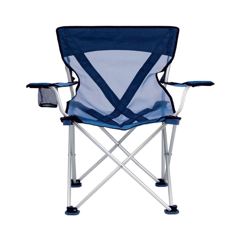 TravelChair 579V Teddy Folding Portable Breathable Comfortable Camping Hunting Nylon Mesh Chair, Blue