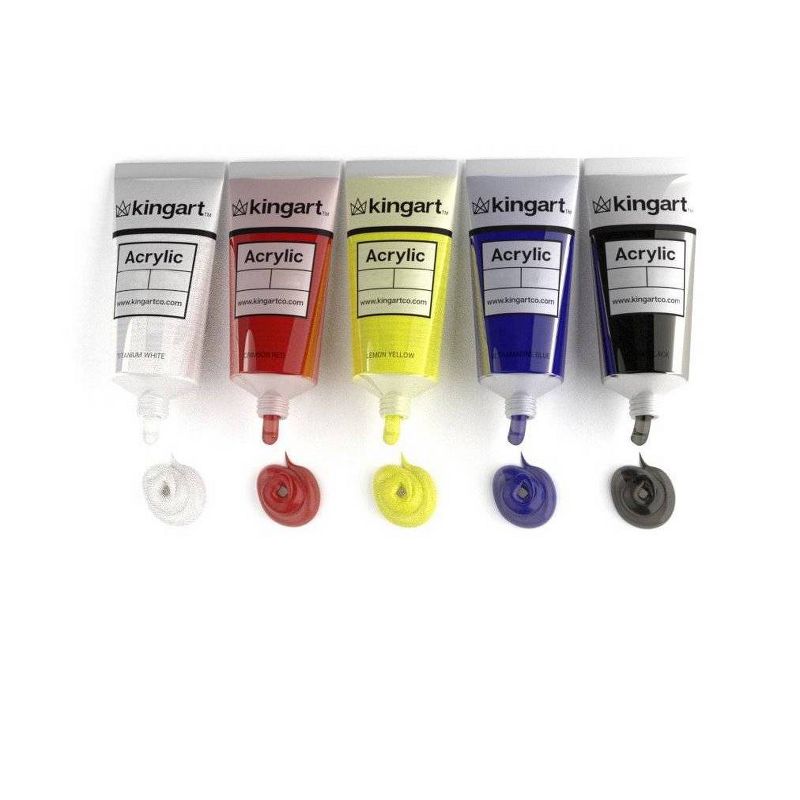 Kingart 5ct 75ml Acrylic Paint Set
