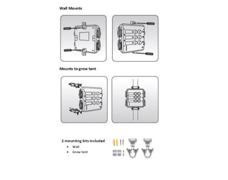 Autopilot APE4200 Eclipse F90 Master Environmental Controller Growing Tent Greenhouse Wall Unit for Humidity, Temperature, and CO2, White