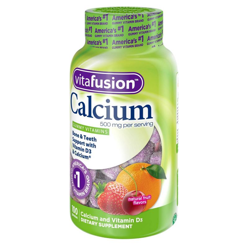 VitaFusion Calcium Dietary Supplement Adult Gummies - Fruit & Cream - 100ct