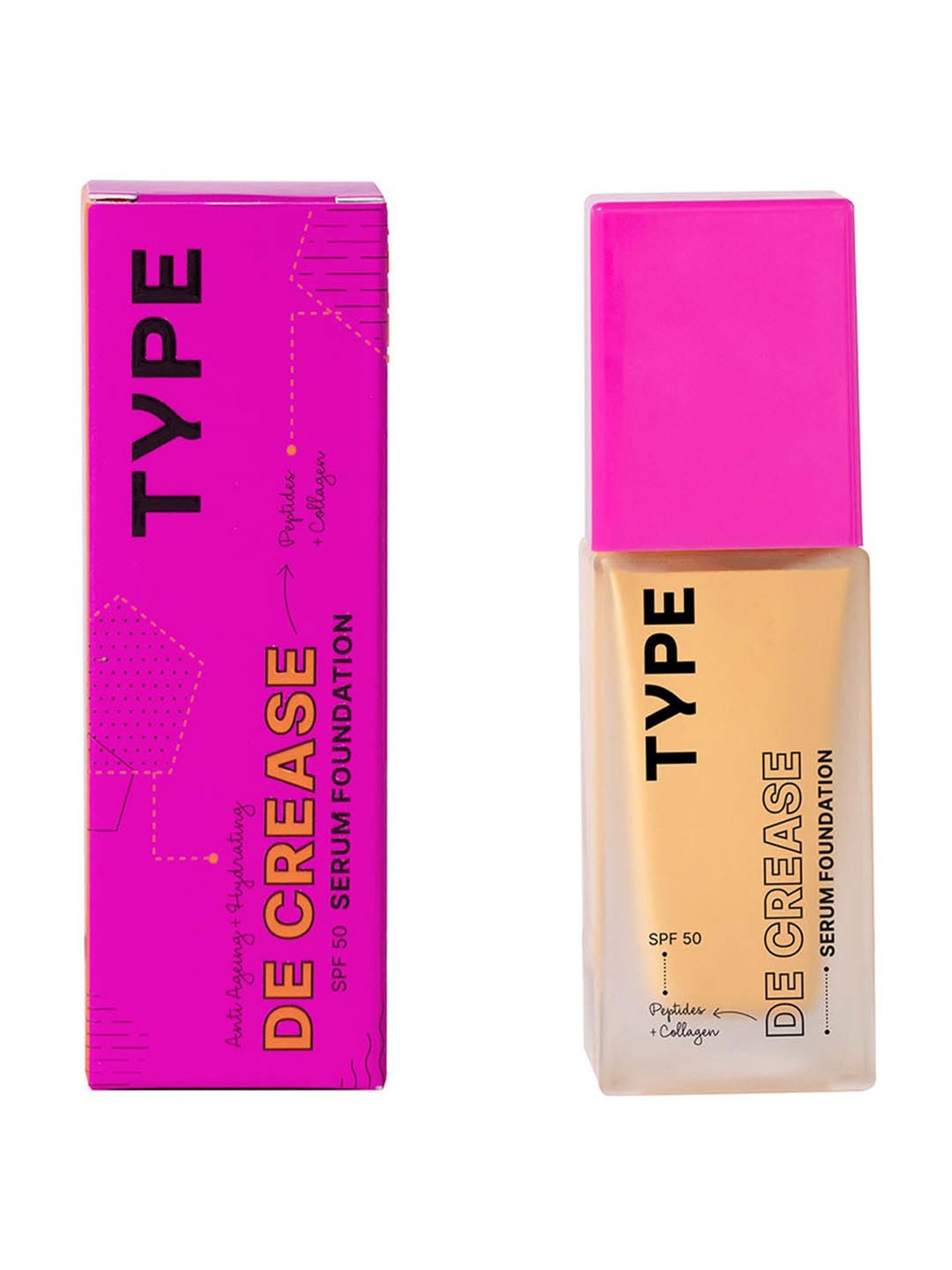TYPE BEAUTY Decrease SPF 50 PA ++++  Serum Foundation Maple - 30 ml