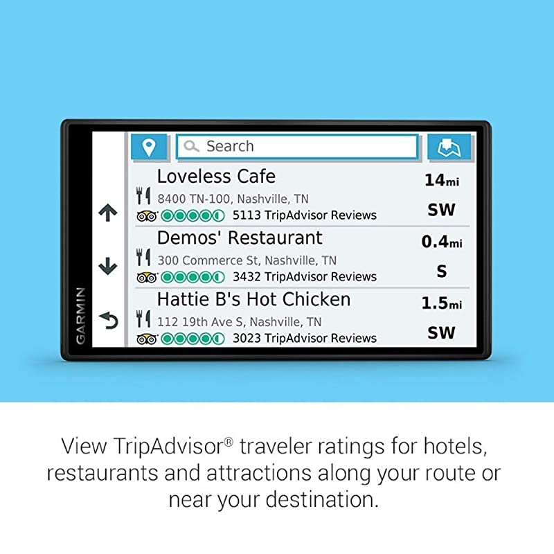 DriveSmart 55 and Traffic, GPS Navigator with 5.5&rdquo; Display, Simple On-Screen Menus and Easy-to-See Maps