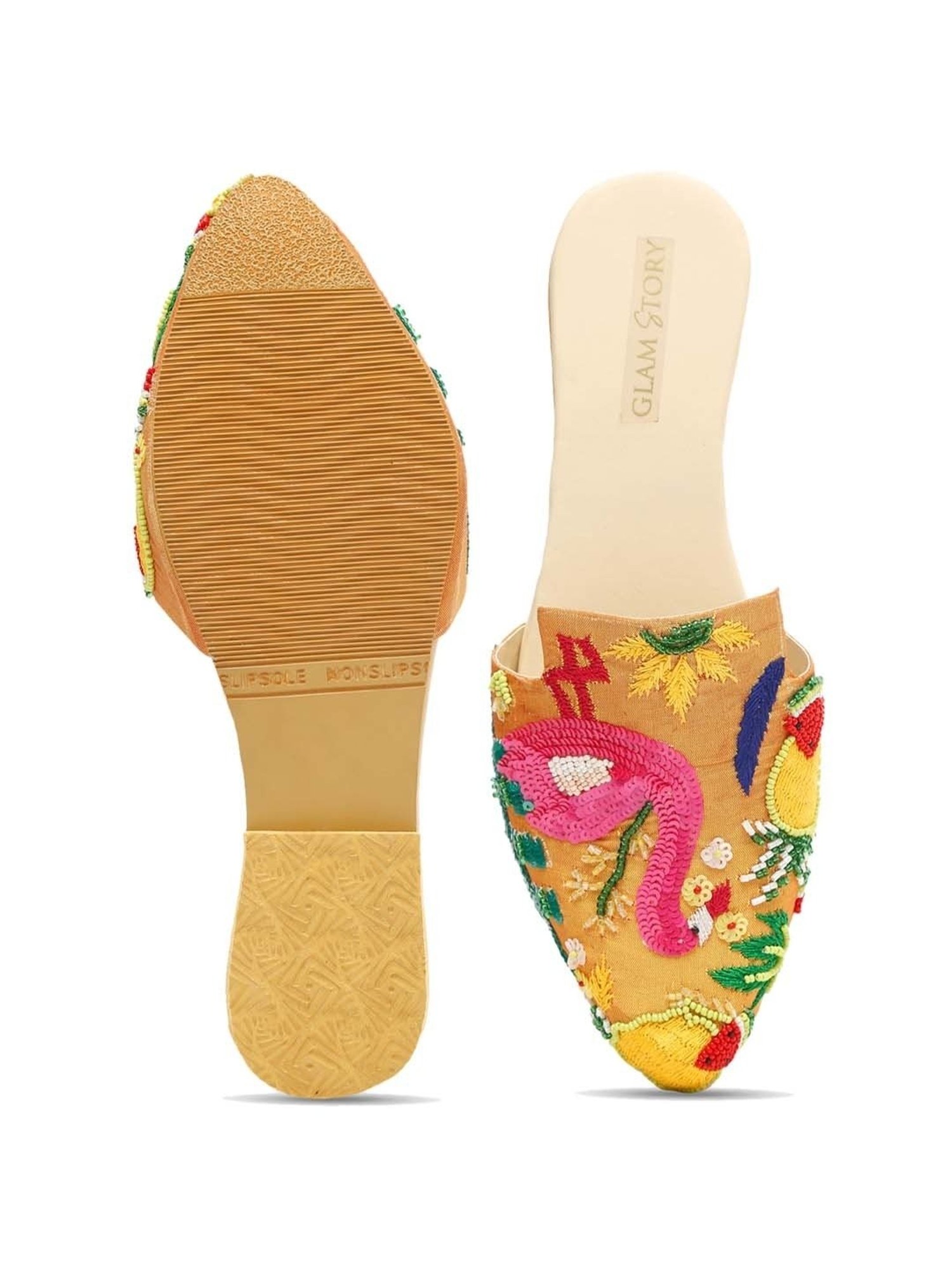 Glam Story Women's Multicolor Mule Shoes