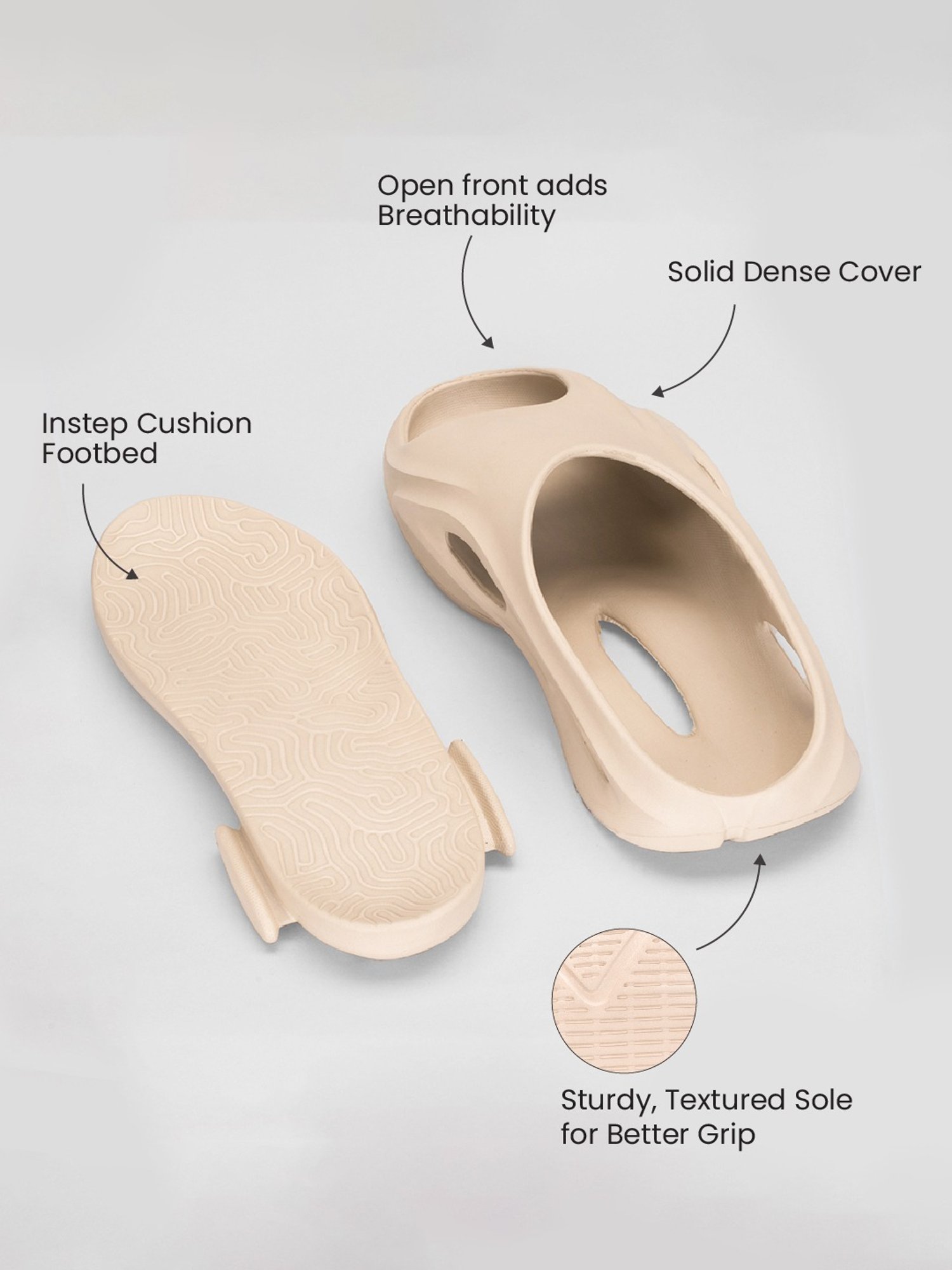 Atom Men's CloudWalk Cream Slides