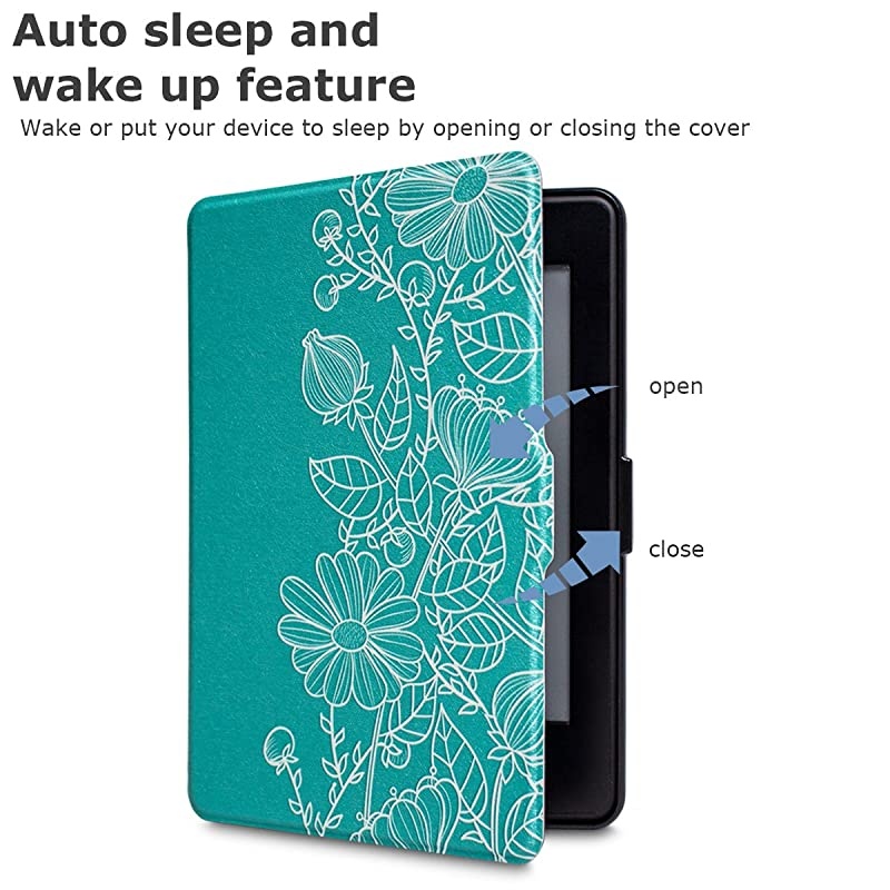 Case for Kindle Paperwhite Prior to 2018Model NoEY21 or DP75SDI PU Leather Case Smart Protective Cover Only Fits Old Generation Kindle Paperwhite Prior to 2018