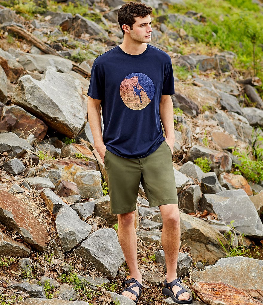 Solaris 10#double; Inseam Flat-Front Performance Outdoor Shorts