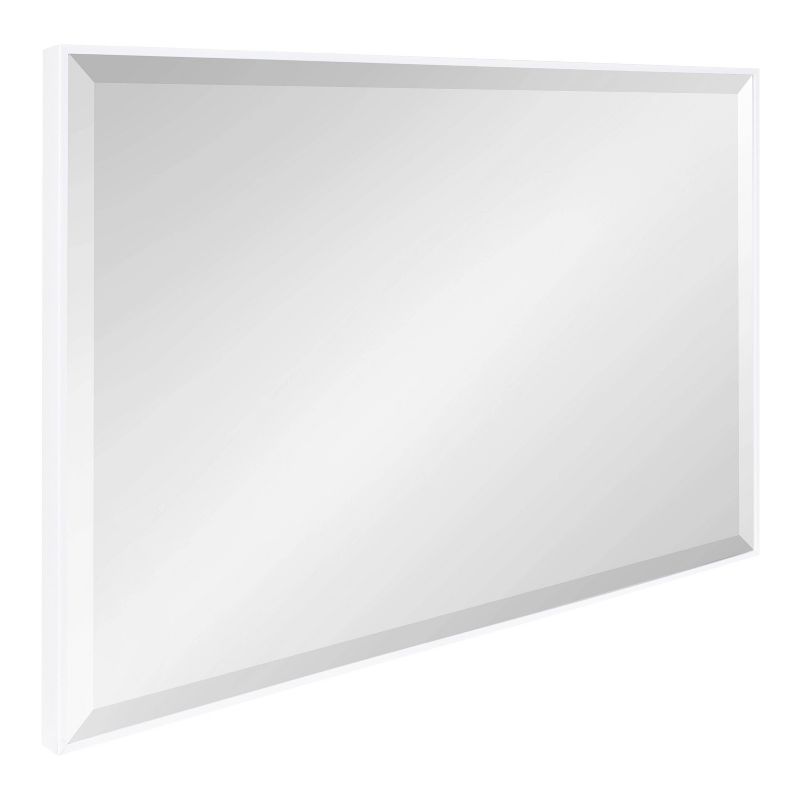 18.7" x 24.7" Rhodes Rectangle Wall Mirror White - Kate & Laurel All Things Decor