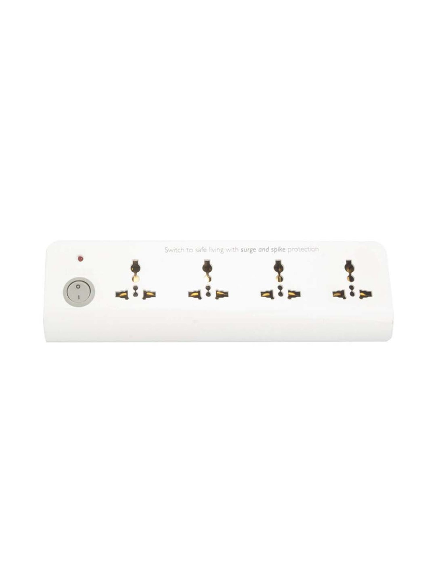EcoLink 6A 4-Way Spike and Surge Guard (White)