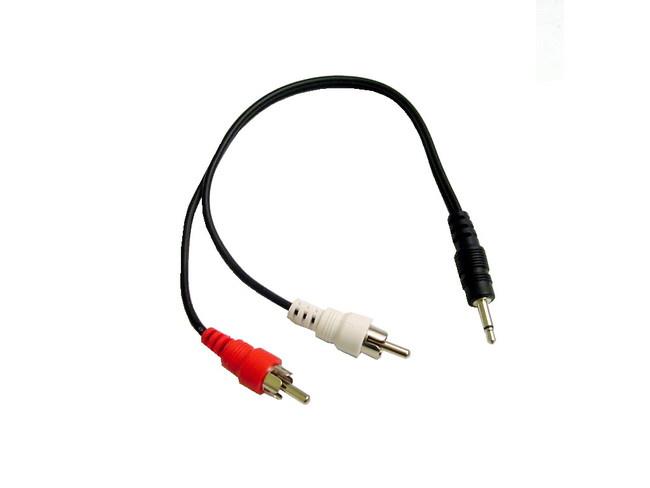 Calrad 35-529 3.5mm Mono Plug to 2 RCA Male Plugs