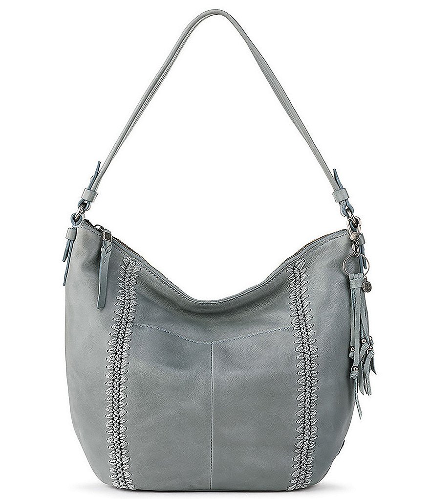 The Sak Sequioa Leather Crochet Detail Hobo Bag