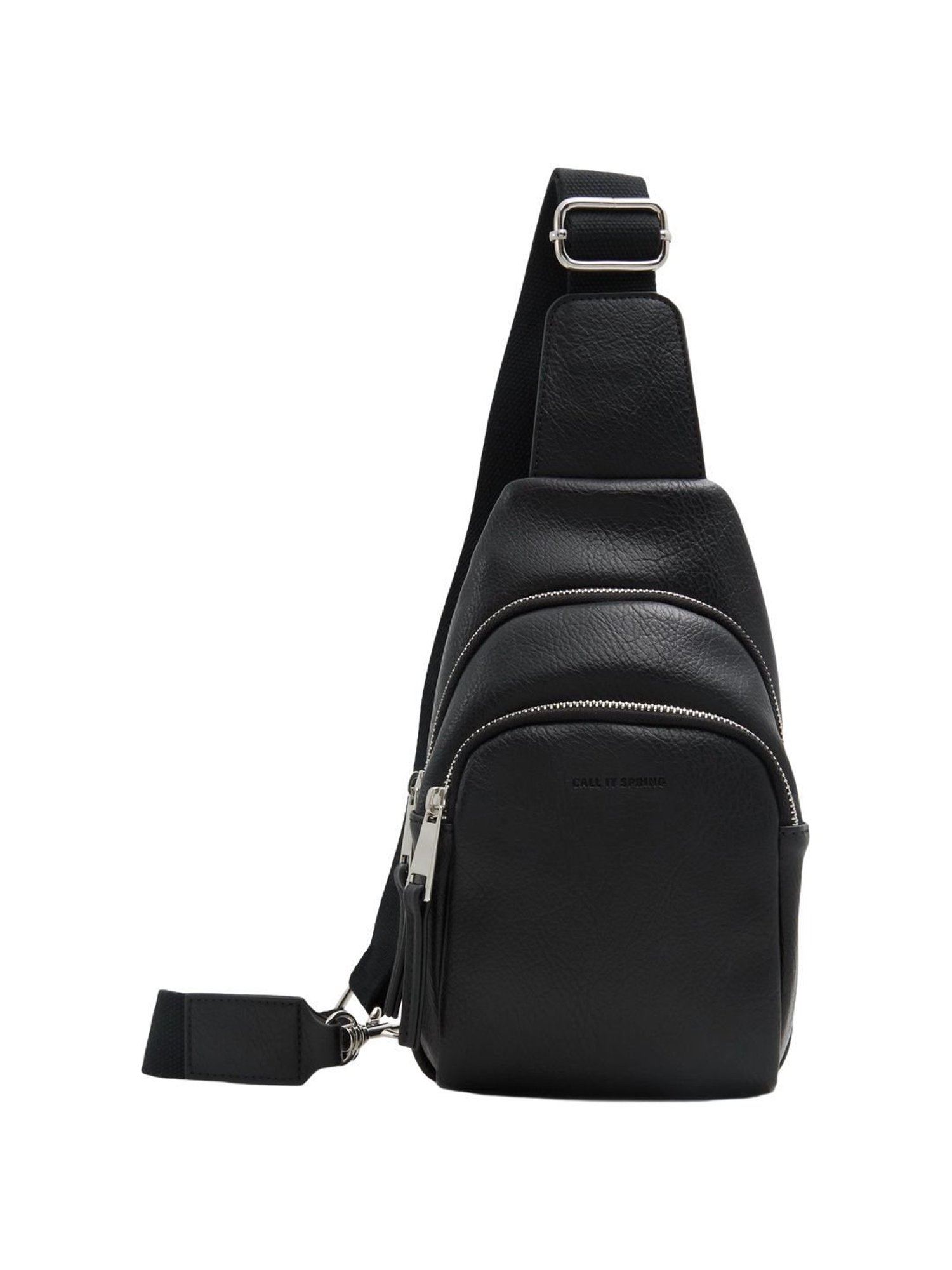 Call It Spring Black Solid Small Cross Body Bag