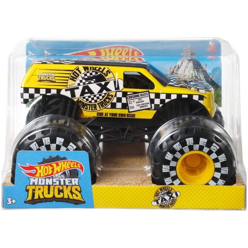Hot Wheels Monster Trucks Taxi - 1:24 Scale Vehicle