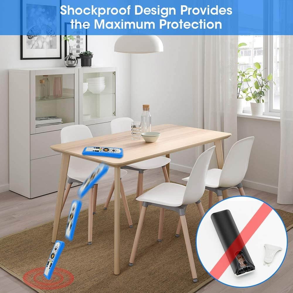 Protective Case for DirecTV RC66RX Remote Control, Silicone Cover Shock Proof Remote Controller Skin Sleeve Replacement Protector Compatible with DirecTV RC64 RC65 RC66 IR/RF Remote-Blue