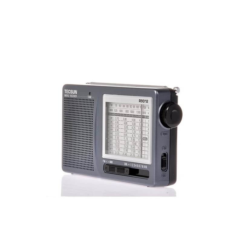 R-9012 AM/FM/SW 12 Bands Shortwave Radio Portable Receiver Gray