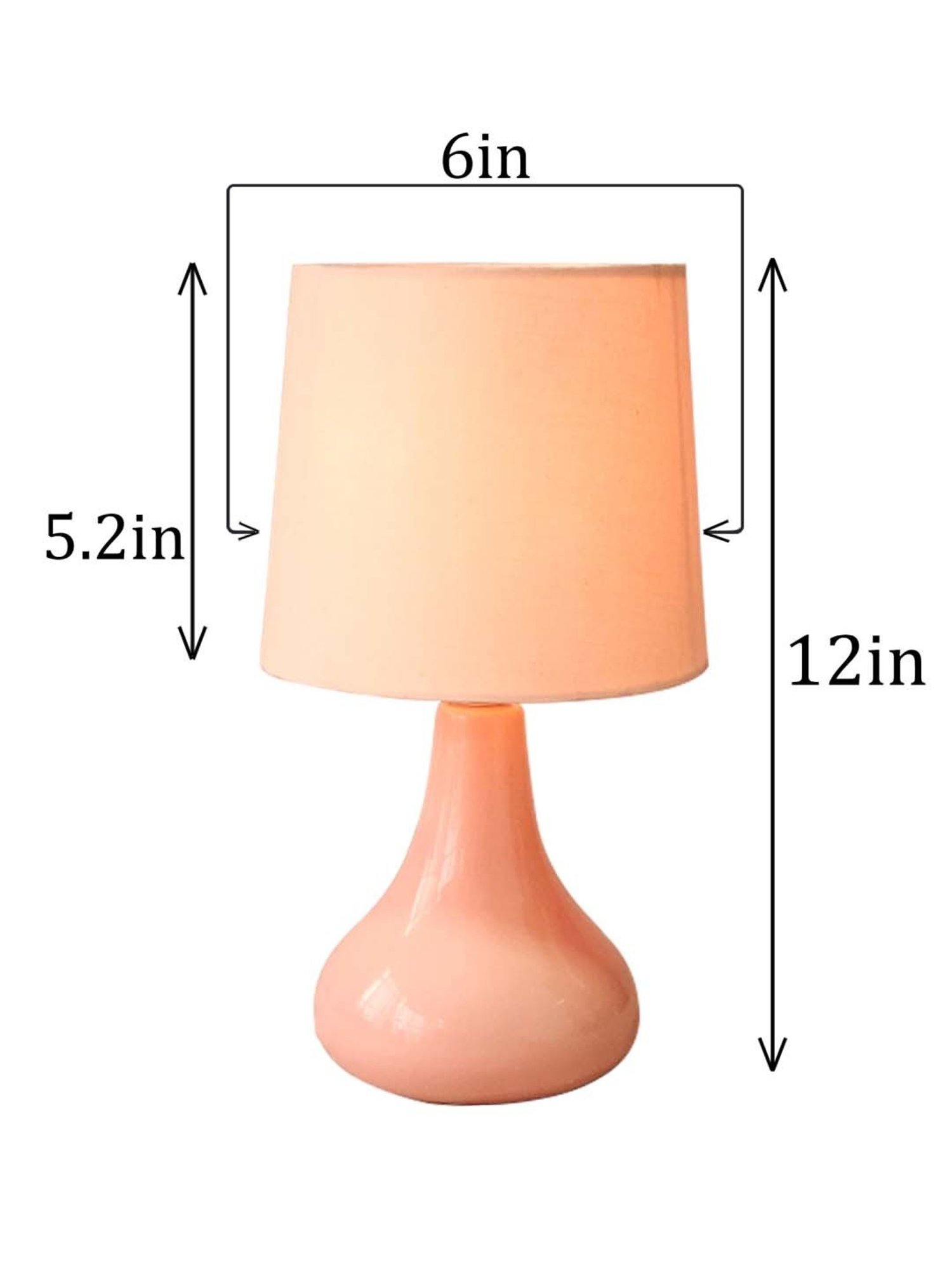 Homesake Pink Ceramic Modern Classic Bedside Desk Farmhouse Table Lamp
