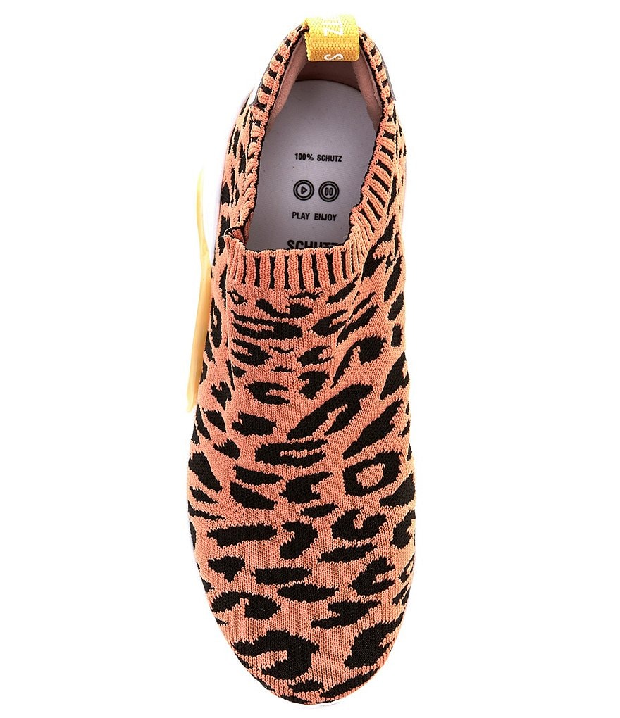 Schutz Mirella Leopard Print Chunky Sneakers
