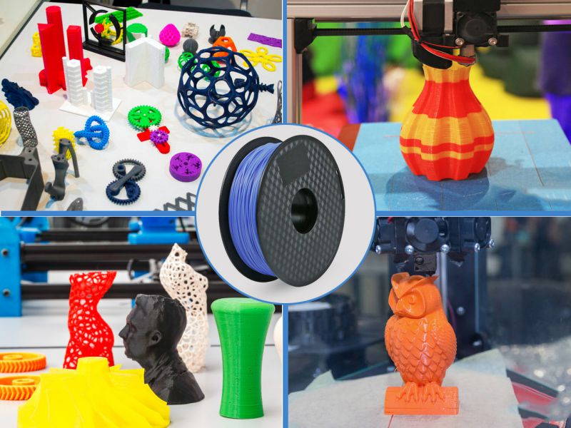 PLA 3D Printer Filament ,1.75mm with Dimensional Accuracy +/- 0.03mm,1 kg Spool,(2.2lbs),Fit Most 3D FDM Printer
