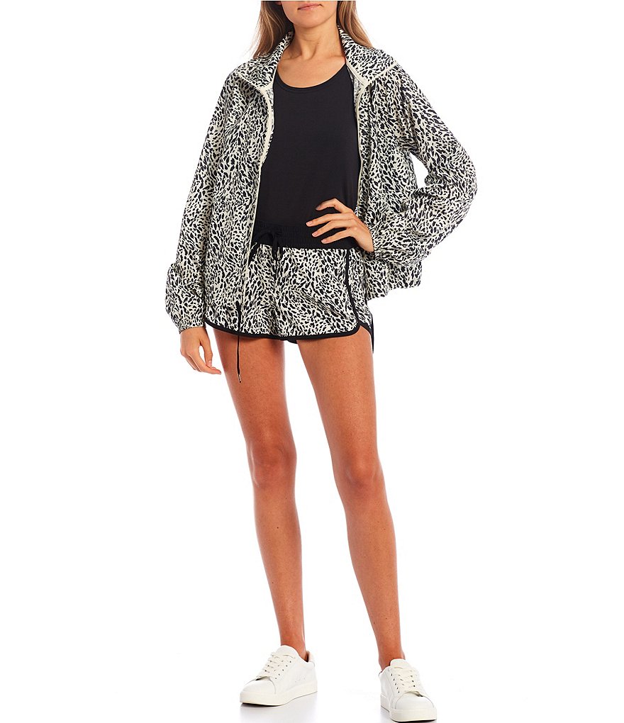 Sundown by Splendid Coordinating Joey Acid Wash Zip Front Hoodie