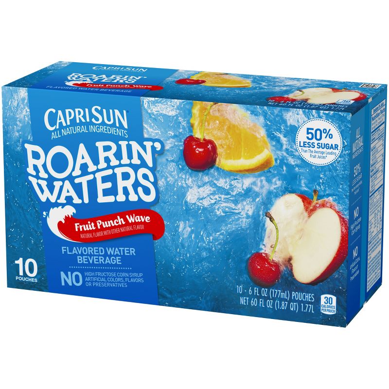 Capri Sun Roaring Waters Fruit Punch Pack - 10pk/6 fl oz Pouches
