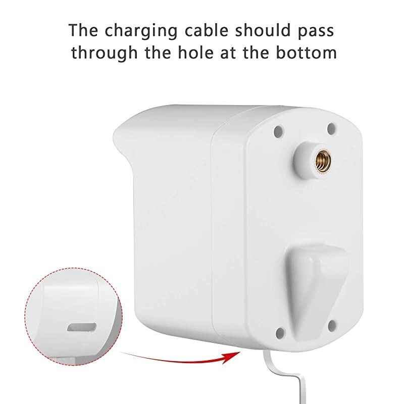 Wyze Camera Wall Mount Bracket Protective Cover with Security Wall Mount for Wyze Cam V2 V1 and Ismart Spot Camera Indoor Outdoor Use White 1 Pack by