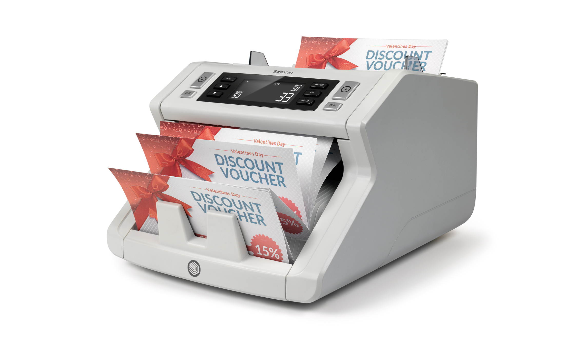 Safescan 2210 - Bill counter for sorted bills with two point counterfeit detection