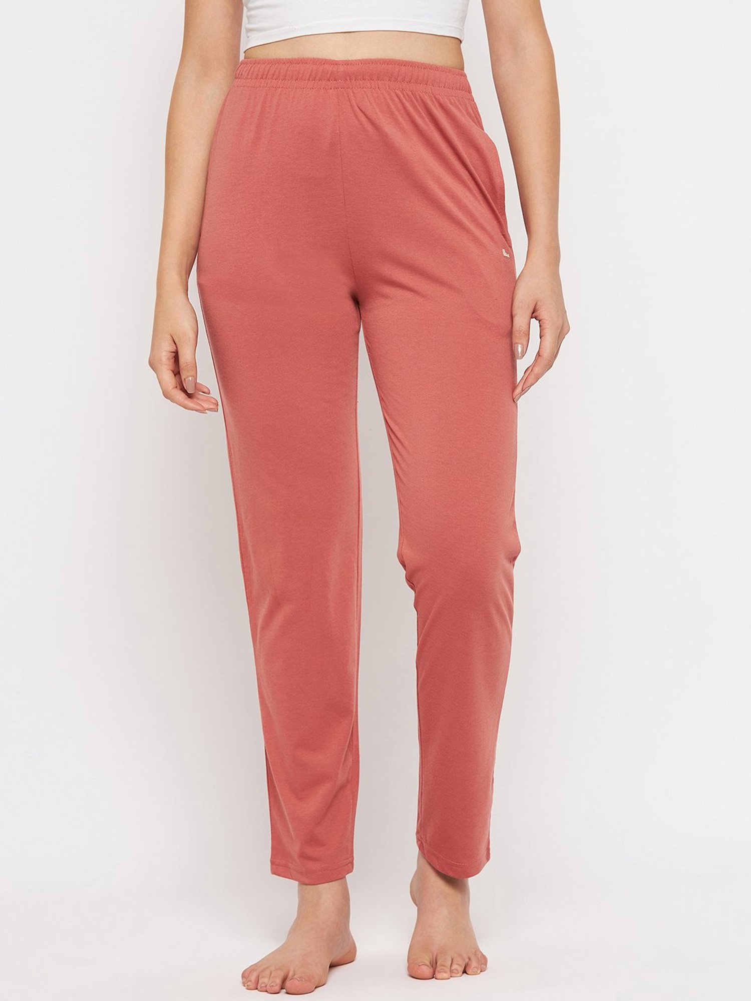 Okane Coral Mid Rise Lounge Pants