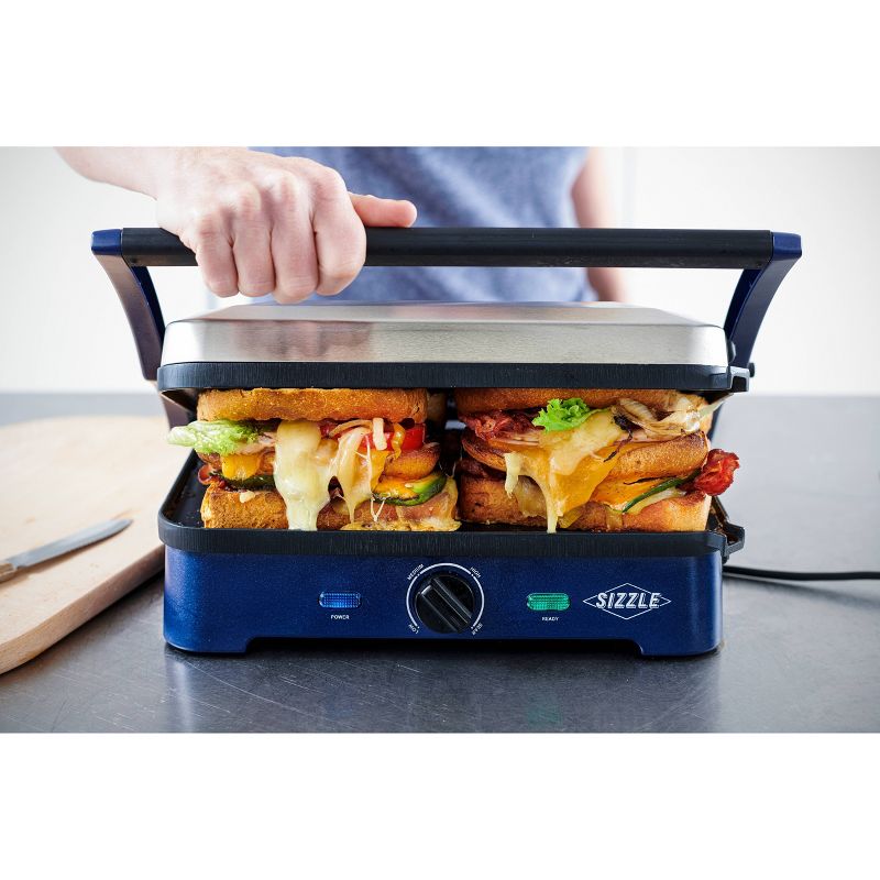 Blue Diamond Sizzle Griddle with Grill Plates