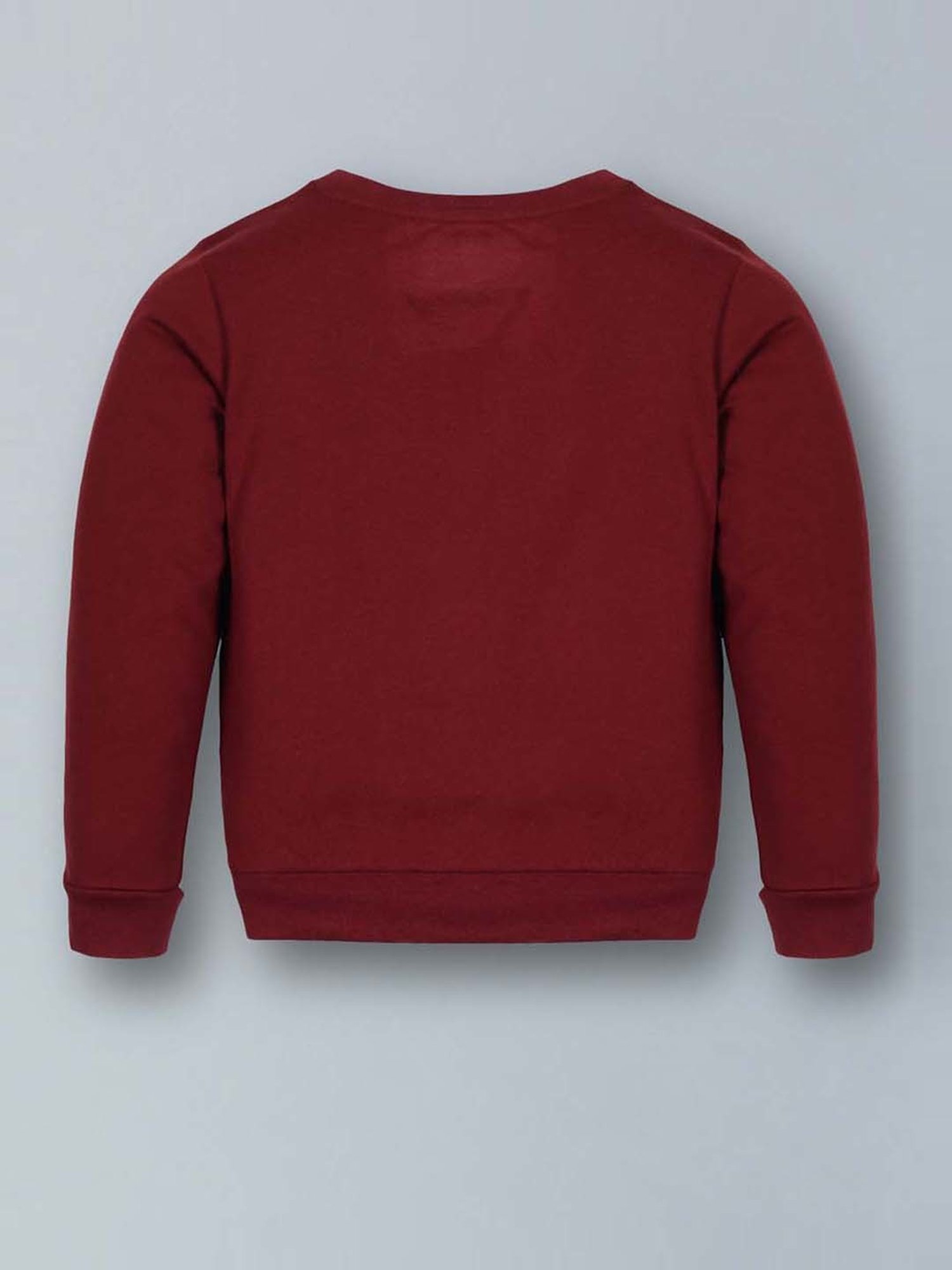 Plum Tree Kids Maroon & Gold Cotton Graphic Full Sleeves T-Shirt Set