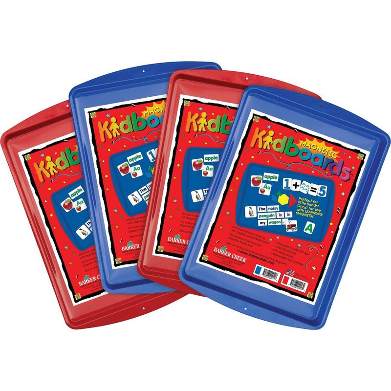 Set of 4 Learning Magnetic Kidboards - Barker Creek