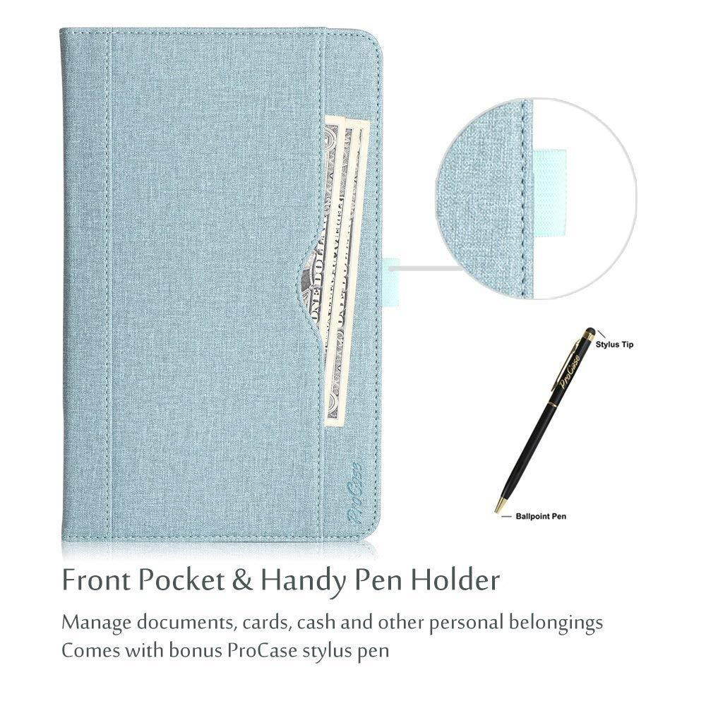 ProCase Samsung Galaxy Tab A 10.1 Case - Stand Folio Case Cover for Galaxy Tab A 10.1" Tablet SM-T580 T585 T587 (NO S Pen Version), with Multiple Viewing Angles, Document Card Pocket -Teal