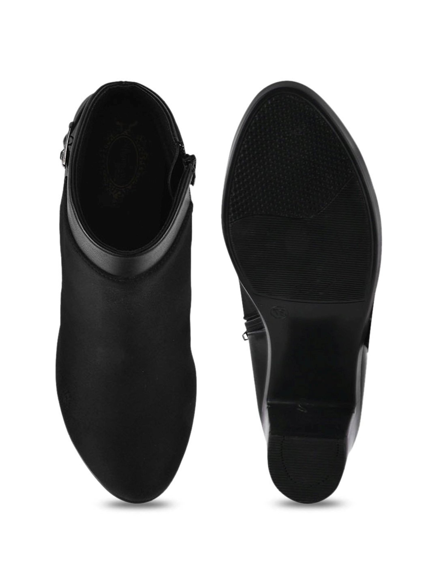 Shoetopia Women's Black Casual Boots